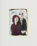 Paar 2, 2003

Tempera und Ölkreide auf Papier, 30 x 21 cm (im Rahmen ca. 50 x 40 cm)
monogrammiert und datiert, rückseitig signiert und betitelt

Ausrufpreis: 250,-