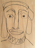 Margaret George Shello,  2024

Bleistiftzeichnung auf Holz, Profil rosa umrahmt, 65 x 46 cm
rückseitig signiert

Ausrufpreis: 500,-